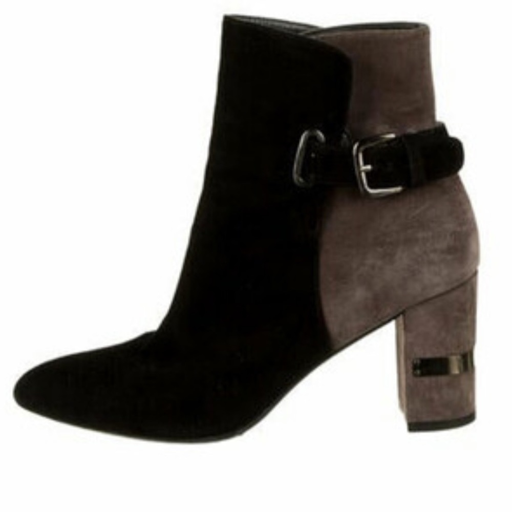Stuart Weitzman Imback Bicolor Ankle Boots